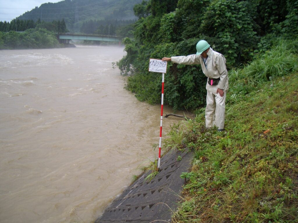 洪水痕跡調査